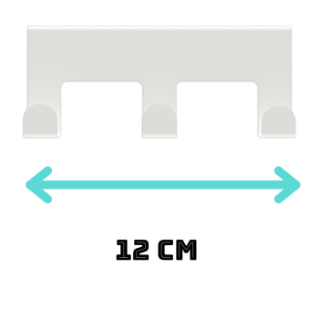 Innbee® Schubladentürhaken Türhaken Weiß Haken Metall Hakenleiste Küche Regal